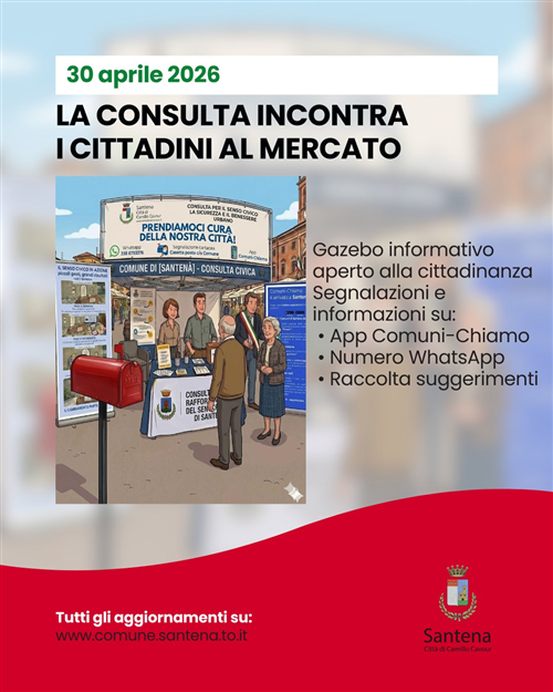 La consulta incontra i cittadini al mercato