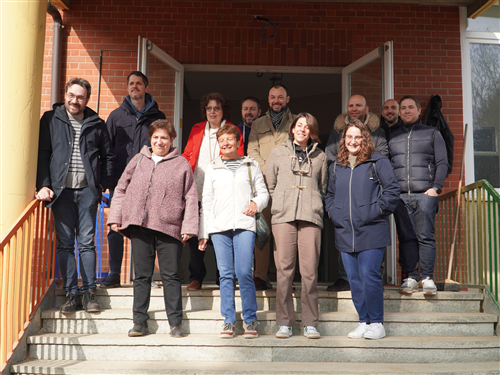 Santena, sabato mattina sopralluogo nella futura Casa della Comunità della ex scuola Vignasso