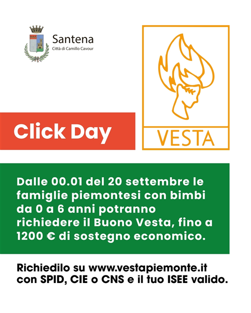Click Day per il Buono Vesta
